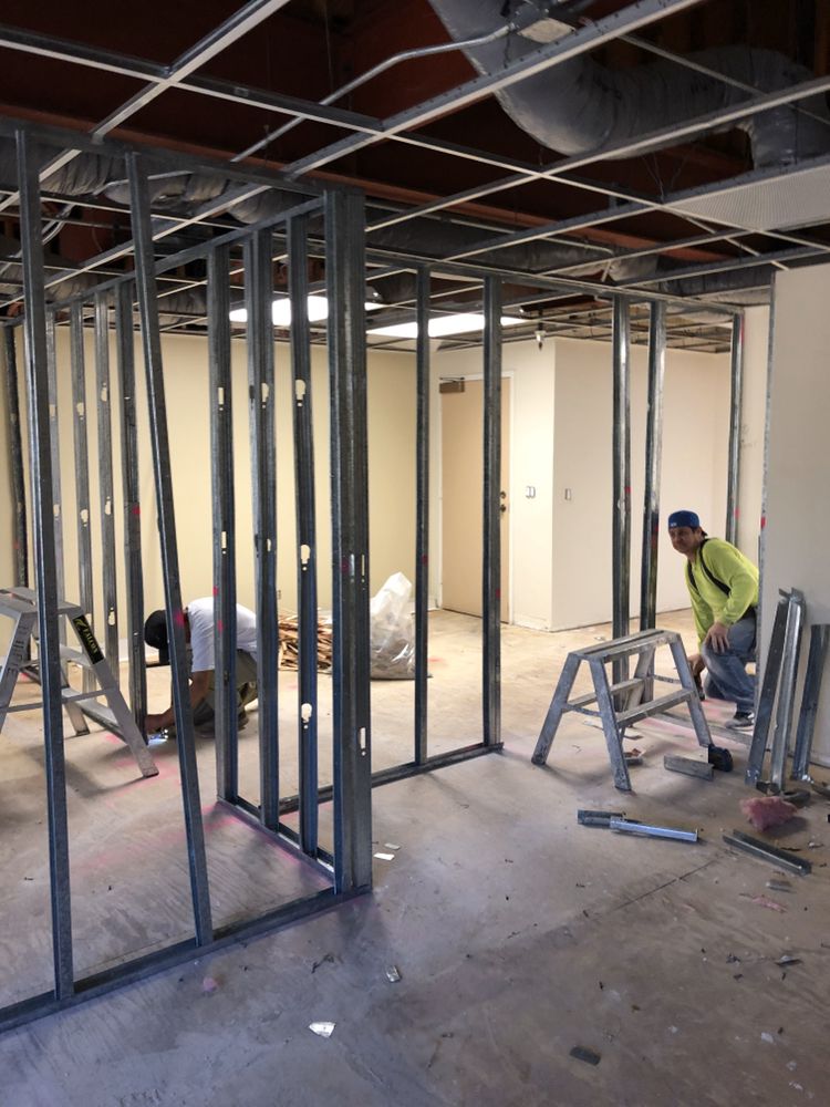 Interior framing in progress on an RG project