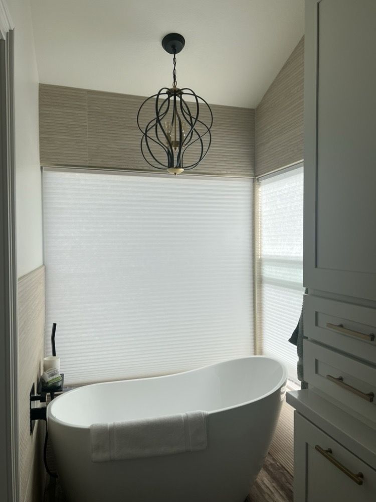 Completed bathtub and bathroom interior